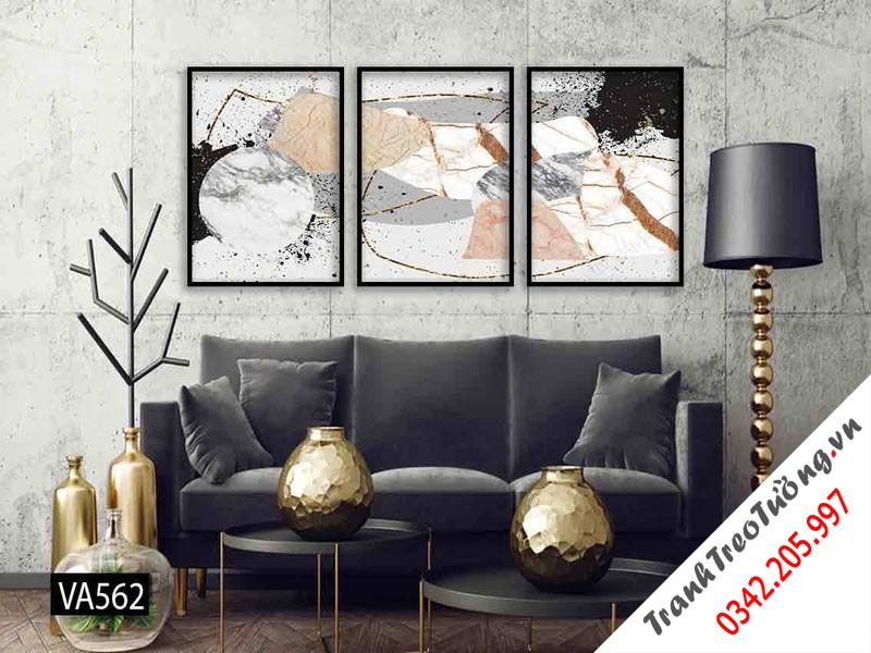 Bộ 3 Tranh Trừu Tượng Đơn Giản