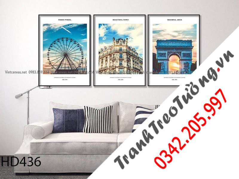 Bộ 3 Tranh Bầu Trời Trên Những Kỳ Quan Thế Giới
