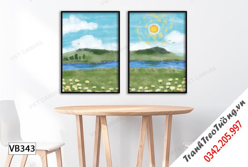 Bộ 2 Tranh Ánh Bình Minh Đẹp