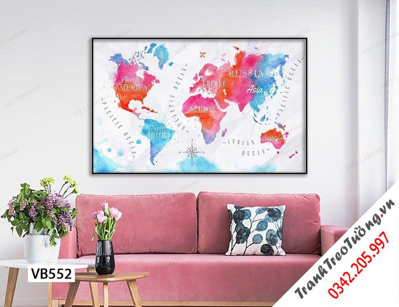 Tranh Các Châu Lục Trên Thế Giới