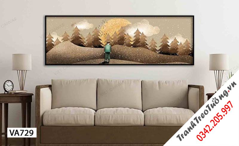 Tranh Cậu Bé Trên Cánh Rừng Vàng