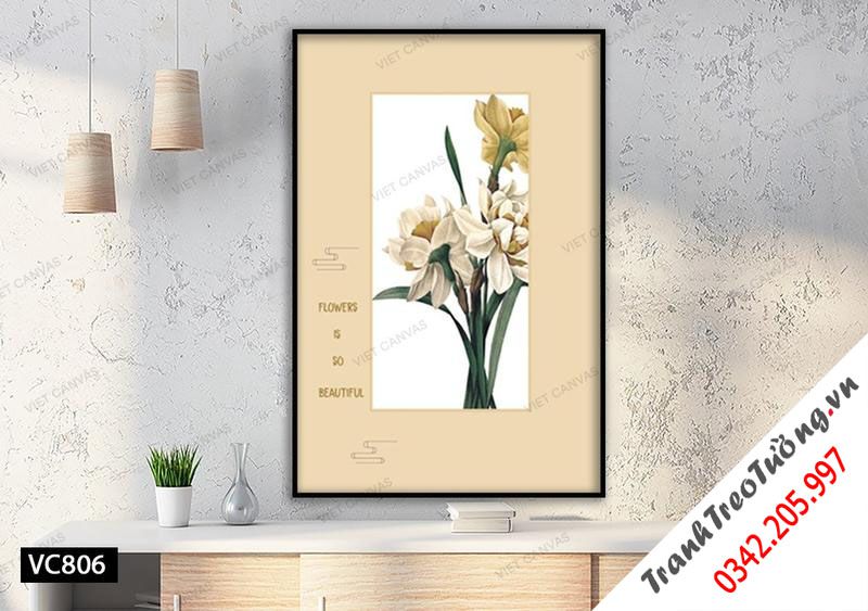 Tranh Đóa Hoa Mĩ Miều