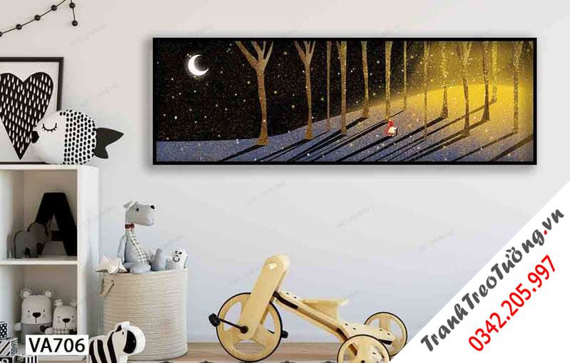 Tranh Em Bé Trong Vườn Cổ Tích