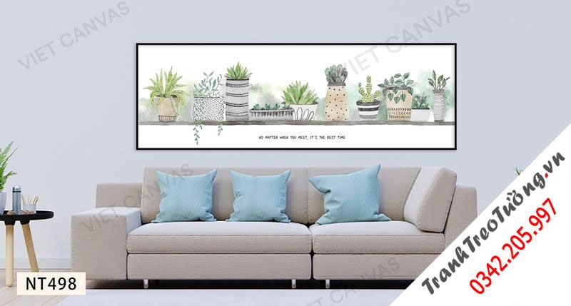 Tranh Những Chậu Cây May Mắn