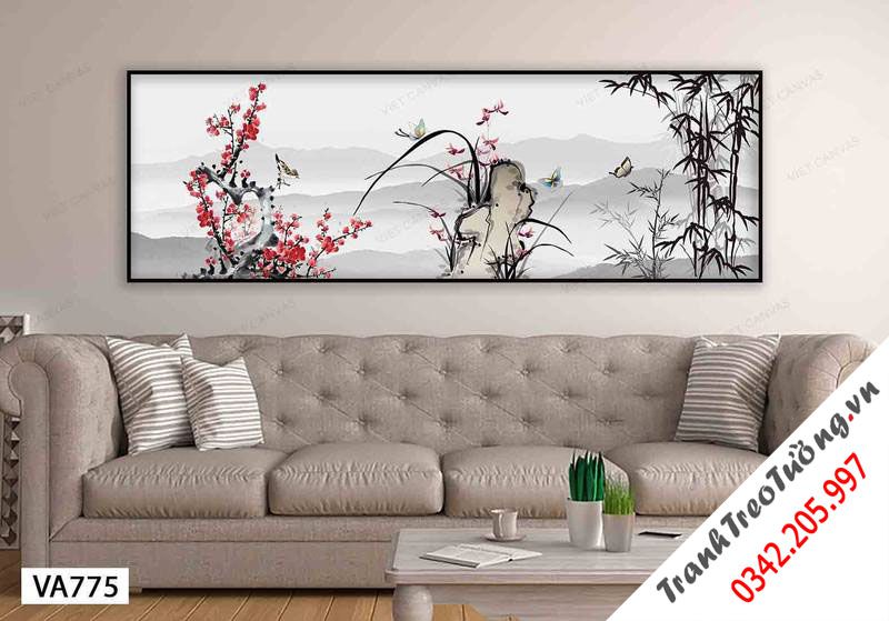 Tranh Phong Cảnh Cây Hoa Hữu Tình