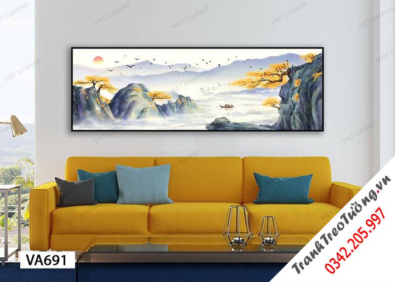 Tranh Phong Cảnh Thiên Nhiên Núi Trời