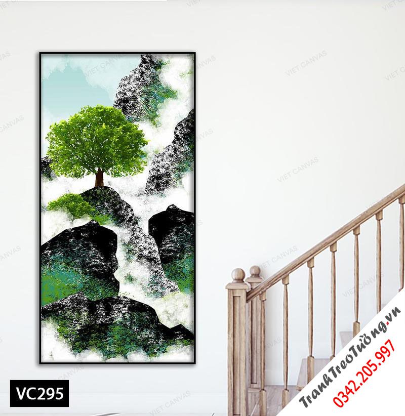 Tranh Sức Sống Trên Đồi Sương Sớm
