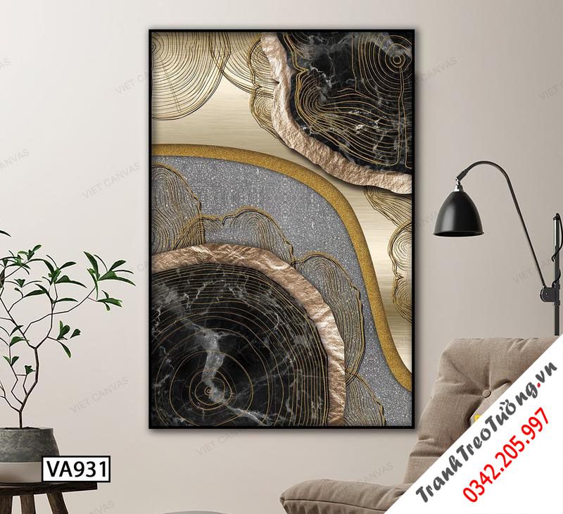 Tranh Trừu Tượng Đường Vân Gỗ