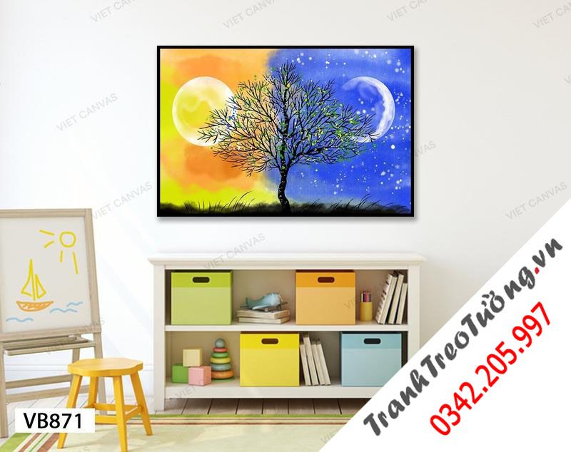 Tranh Mặt Trời Và Ánh Trăng