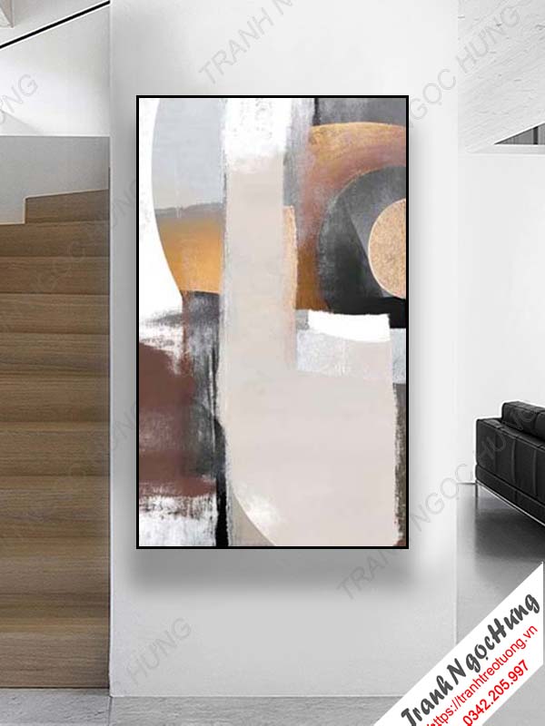 Tranh khổ đứng treo tường nghệ thuật hiện đại NT-188