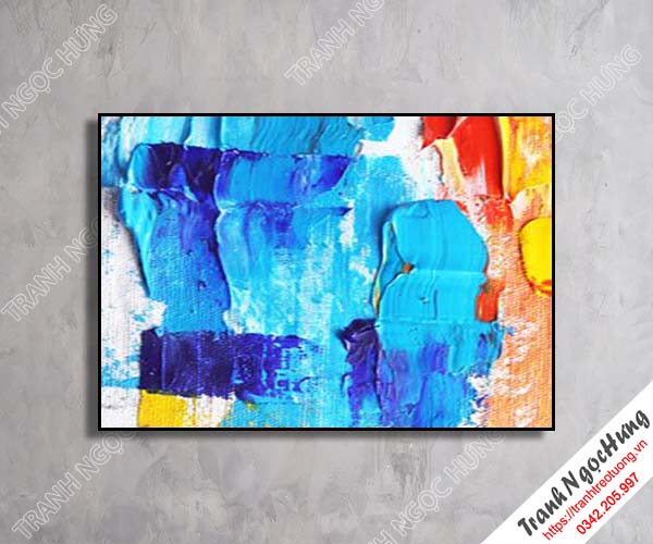 Tranh treo tường sắc màu trừu tượng đẹp NT-34
