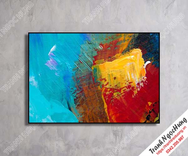 Tranh treo tường sắc màu trừu tượng giá rẻ NT-35