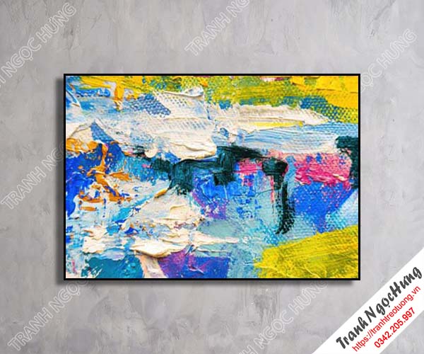 Tranh treo tường sắc màu trừu tượng hiện đại NT-38