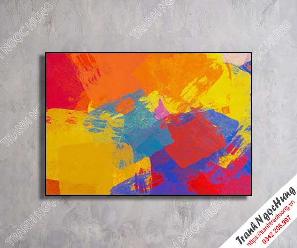 Tranh treo tường sắc màu trừu tượng hiện đại NT-41