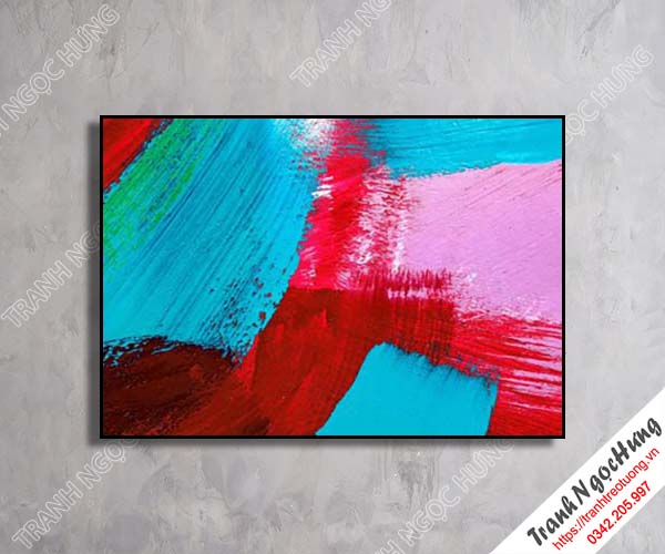 Tranh treo tường sắc màu trừu tượng giá rẻ NT-42