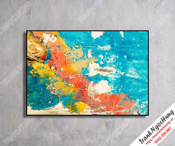 Tranh treo tường sắc màu trừu tượng hiện đại NT-43