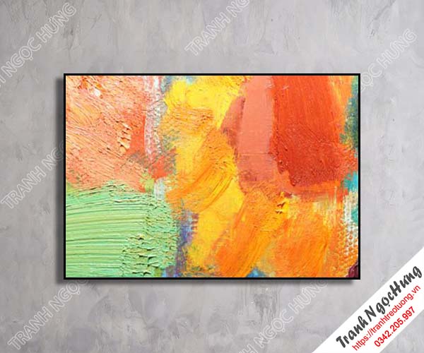 Tranh treo tường sắc màu trừu tượng đẹp NT-44