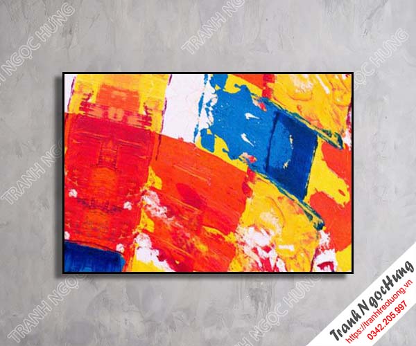 Tranh treo tường sắc màu trừu tượng đẹp NT-46