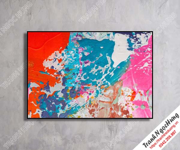 Tranh treo tường sắc màu trừu tượng đẹp NT-54