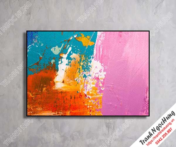 Tranh treo tường sắc màu trừu tượng đẹp NT-55