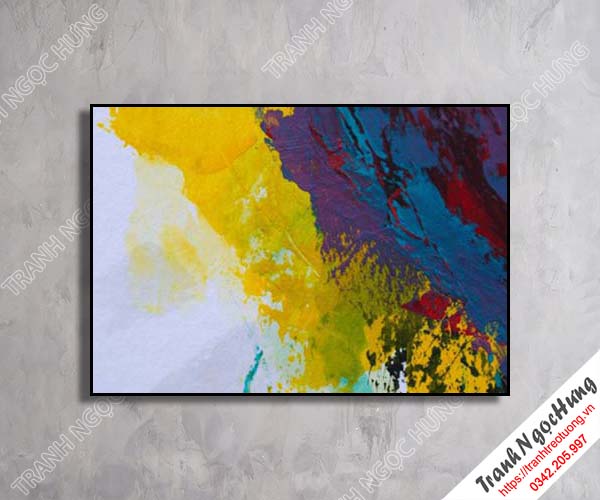 Tranh treo tường sắc màu trừu tượng đẹp NT-58