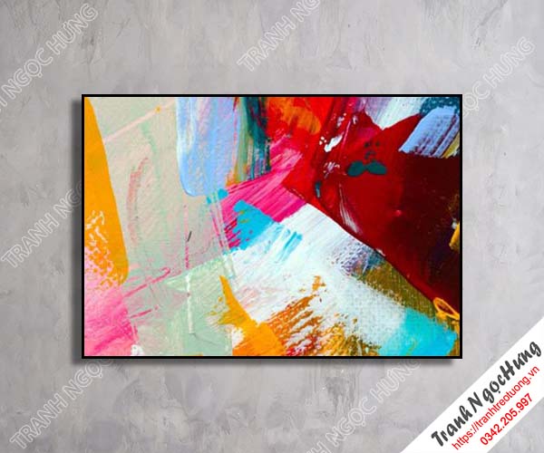Tranh treo tường sắc màu trừu tượng giá rẻ NT-63