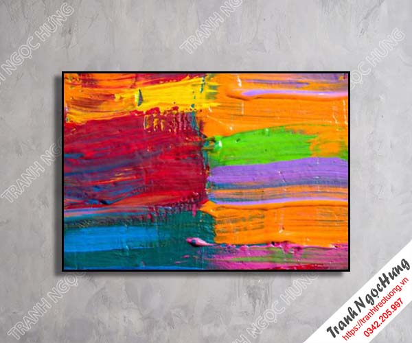 Tranh treo tường sắc màu trừu tượng đẹp NT-66
